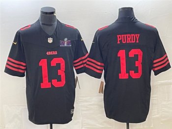 San Francisco 49ers #13 Brock Purdy Black Super Bowl LVIII F.U.S.E. Limited Jersey