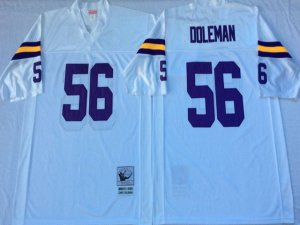 Minnesota Vikings #56 Chris Doleman Throwback White Jersey