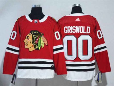 Chicago Blackhawks #00 Clark Griswold Red Jersey