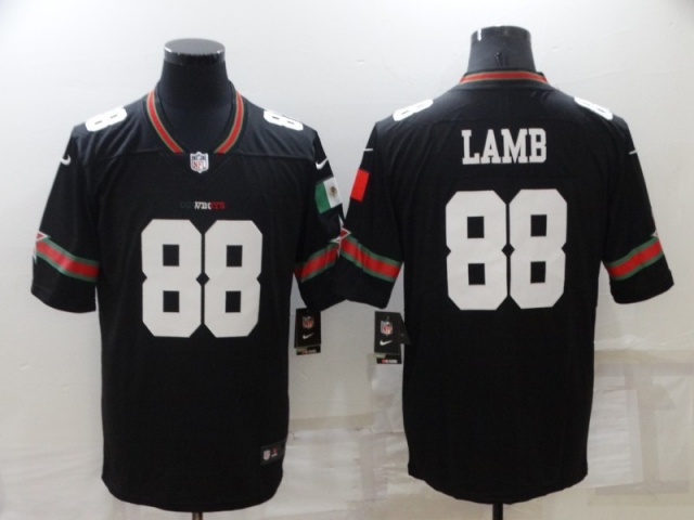Dallas Cowboys #88 CeeDee Lamb Mexico Black Vapor Limited Jersey - Click Image to Close