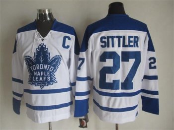 Toronto Maple Leafs #27 Darryl Sittler 1964 CCM Vintage White Jersey
