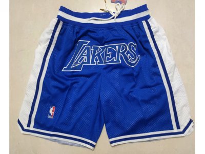 Los Angeles Lakers Just Don Lakers Blue Basketball Shorts