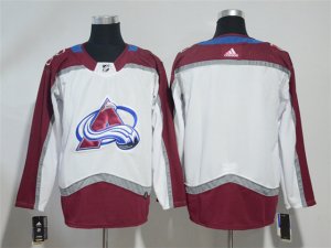 Colorado Avalanche Blank White Team Jersey