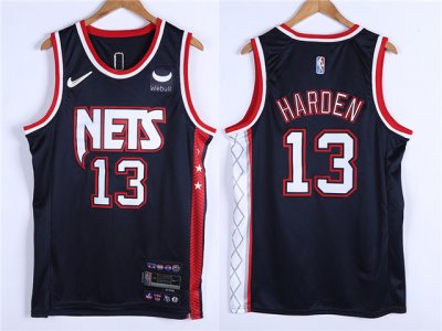 Brooklyn Nets #13 James Harden 2021-22 Black City Edition Swingman Jersey