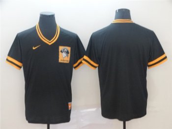 Pittsburgh Pirates Blank Throwback Black Team Jersey
