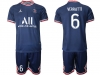 Club Paris Saint Germain #6 Verratti Home Navy 2021/2022 Soccer Jersey