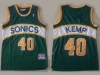 Seattle SuperSonics #40 Shawn Kemp Green Hardwood Classics Jersey