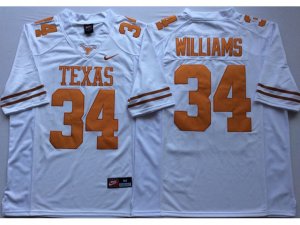NCAA Texas Longhorns #34 Ricky Williams White College Football Jersey