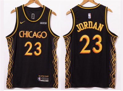 Chicago Bulls #23 Michael Jordan 2020-21 Black City Edition Swingman Jersey