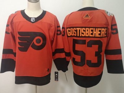 Philadelphia Flyers #53 Shayne Gostisbehere Orange 2019 Stadium Series Jersey