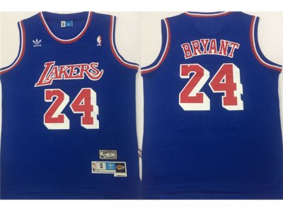 Los Angeles Lakers #24 Kobe Bryant Blue Hardwood Classic Jersey