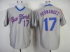 New York Mets #17 Keith Hernandez 1987 Grey Throwback Jersey