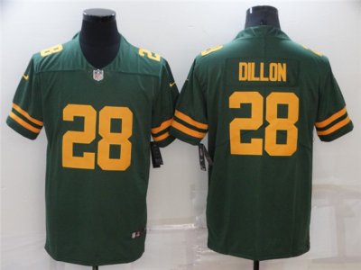 Green Bay Packers #28 AJ Dillon Alternate Green Vapor Limited Jersey