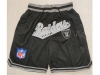 Oakland Raiders Just Don Raiders Black Football Shorts