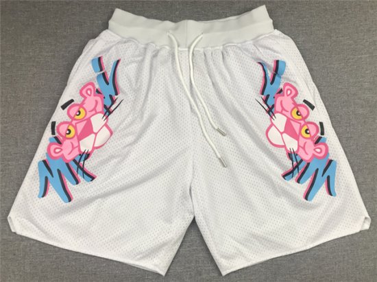 Miami Heat x Pink Panther Just Don White Basketball Shorts