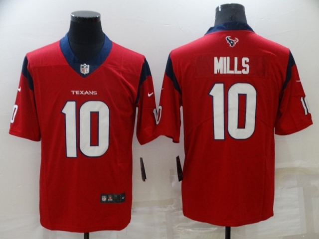 Houston Texans #10 Davis Mills Red Vapor Limited Jersey - Click Image to Close