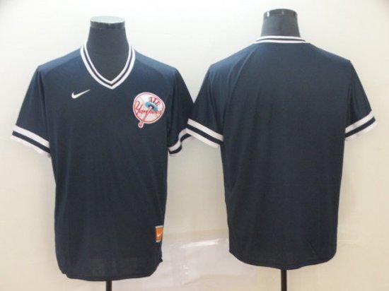 New York Yankees Blank Black Throwback Team Jersey