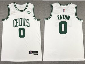 Boston Celtics #0 Jayson Tatum White Swingman Jersey