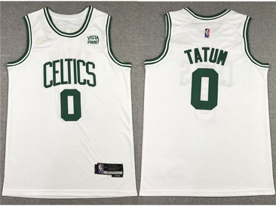Boston Celtics #0 Jayson Tatum White Swingman Jersey