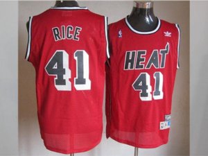 Miami Heat #41 Glen Rice Red Hardwood Classic Jersey