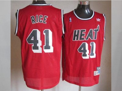 Miami Heat #41 Glen Rice Red Hardwood Classic Jersey
