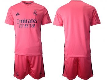 20/21 Club Real Madrid Black Away Pink Soccer Jersey