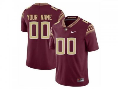NCAA Florida State Seminoles Custom #00 Red College Football Jersey