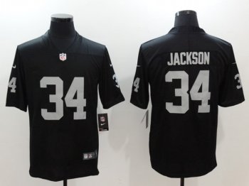 Las Vegas Raiders #34 Bo Jackson Black Vapor Limited Jersey