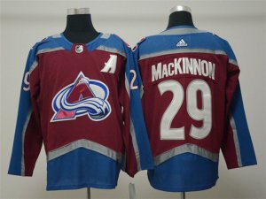 Colorado Avalanche #29 Nathan MacKinnon Home Burgundy Jersey