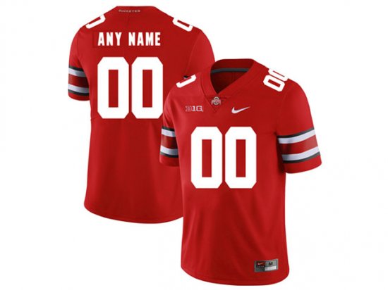 NCAA Ohio State Buckeyes Custom #00 Red College Football Jersey