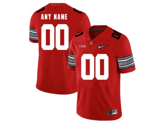 NCAA Ohio State Buckeyes Custom #00 Red Diamond College Football Jersey