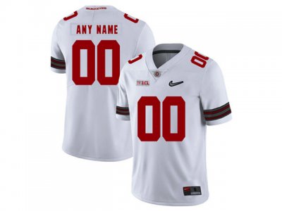 NCAA Ohio State Buckeyes Custom #00 White Diamond College Football Jersey
