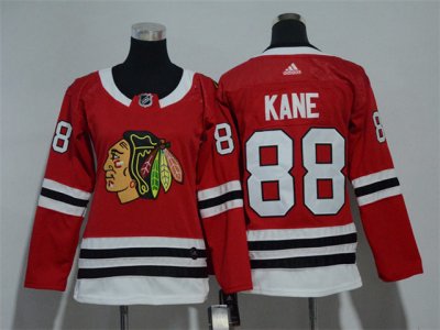 Women's Youth Chicago Blackhawks #88 Patrick Kane Red Jersey