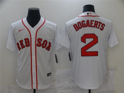 Boston Red Sox #2 Xander Bogaerts White 2020 Cool Base Jersey