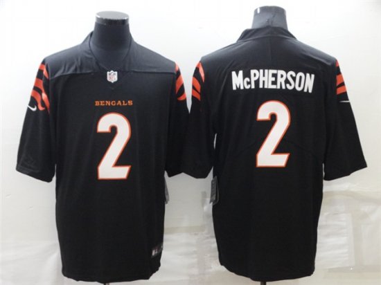 Cincinnati Bengals #2 Evan McPherson Black Vapor Limited Jersey