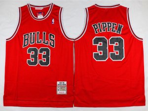 Chicago Bulls #33 Scottie Pippen 1997-98 Red Hardwood Classics Jersey