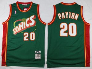 Seattle SuperSonics #20 Gary Payton 1995-96 Green Hardwood Classics Jersey