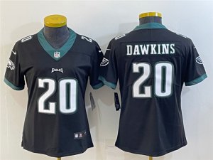 Women's Philadelphia Eagles #20 Brian Dawkins Black Vapor Limited Jersey