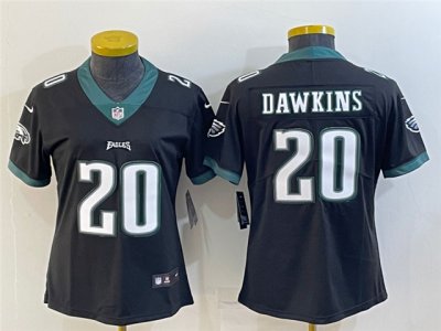 Women's Philadelphia Eagles #20 Brian Dawkins Black Vapor Limited Jersey