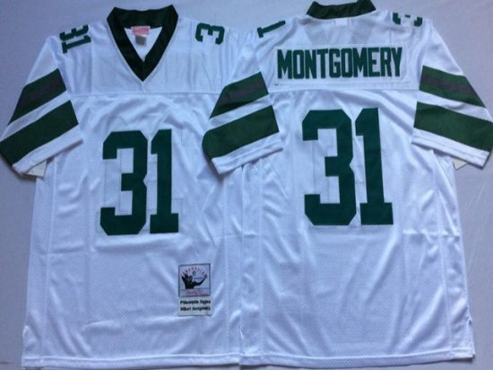 Philadelphia Eagles #31 Wilbert Montgomery 1980 Throwback White Jersey