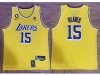 Los Angeles Lakers #15 Austin Reaves Gold Swingman Jersey