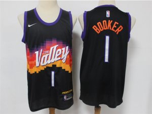 Phoenix Suns #1 Devin Booker 2020-21 Black City Edition Swingman Jersey