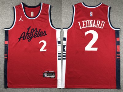 Los Angeles Clippers #2 Kawhi Leonard 2024-25 Red Statement Edition Swingman Jersey