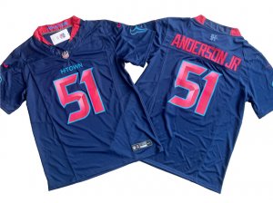 Houston Texans #51 Will Anderson Jr. 2024 Alternate Navy Vapor F.U.S.E. Limited Jersey