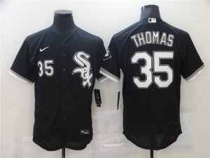 Chicago White Sox #35 Frank Thomas Black 2020 Flex Base Jersey