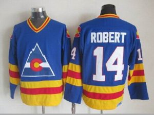 Colorado Avalanche #14 Rene Robert 1980 CCM Vintage Blue Jersey