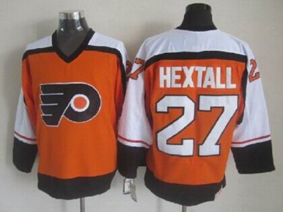 Philadelphia Flyers #27 Ron Hextall CCM Vintage Orange Jersey