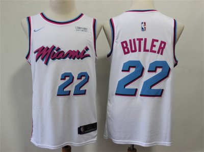 Miami Heat #22 Jimmy Butler White City Edition Swingman Jersey