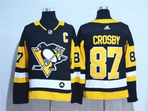 Pittsburgh Penguins #87 Sidney Crosby Black Jersey