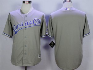 Kansas City Royals Blank Gray Cool Base Team Jersey